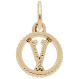 Rembrandt Charms - INITIAL V - 4190-022 Rembrandt Charms Charm Birmingham Jewelry 