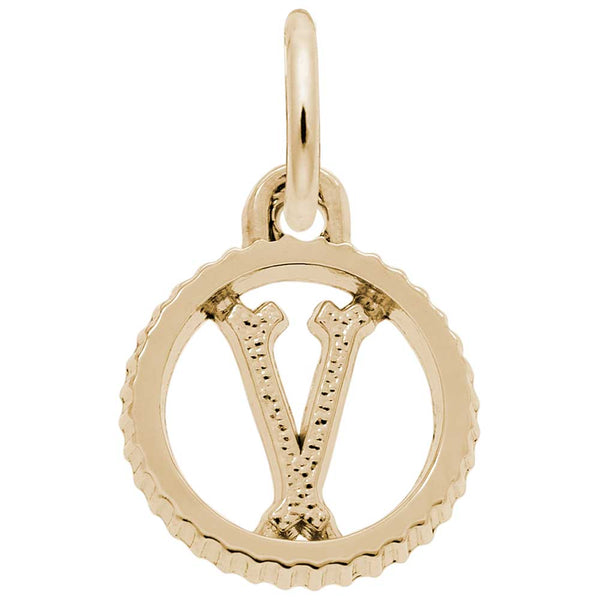 Rembrandt Charms - INITIAL V - 4190-022 Rembrandt Charms Charm Birmingham Jewelry 