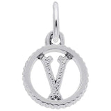 Rembrandt Charms - INITIAL V - 4190-022 Rembrandt Charms Charm Birmingham Jewelry 