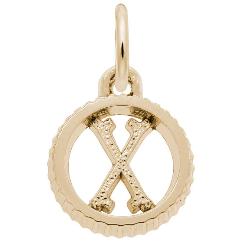 Rembrandt Charms - INITIAL X - 4190-024 Rembrandt Charms Charm Birmingham Jewelry 