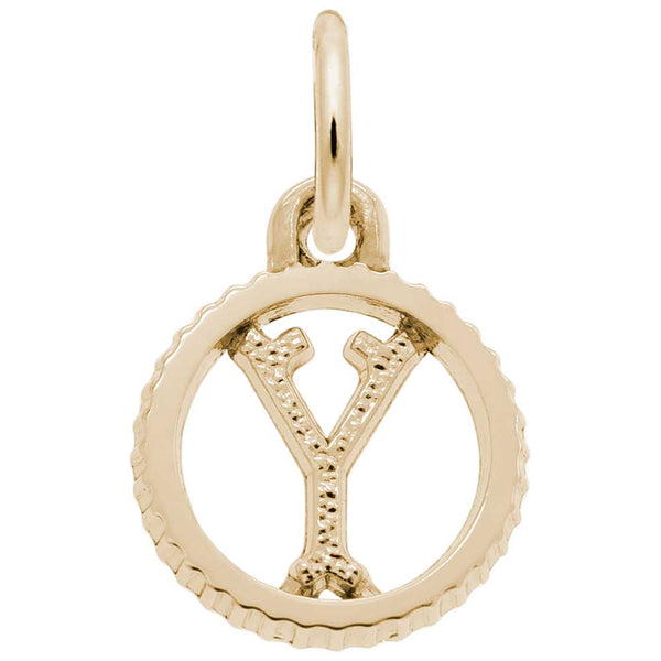 Rembrandt Charms - INITIAL Y - 4190-025 Rembrandt Charms Charm Birmingham Jewelry 