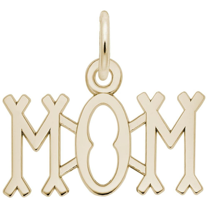 Rembrandt Charms - Just for Mom Charm - 6182 Rembrandt Charms Charm Birmingham Jewelry 