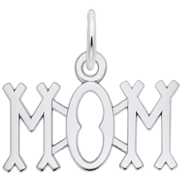 Rembrandt Charms - Just for Mom Charm - 6182 Rembrandt Charms Charm Birmingham Jewelry 