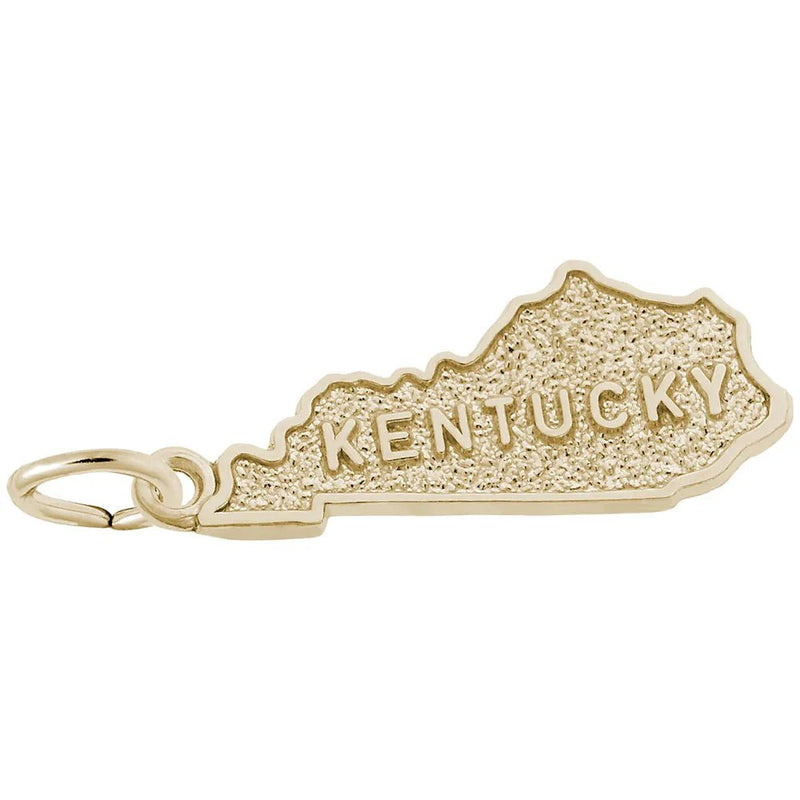 Rembrandt Charms - Kentucky Map Charm - 3397 Rembrandt Charms Charm Birmingham Jewelry 