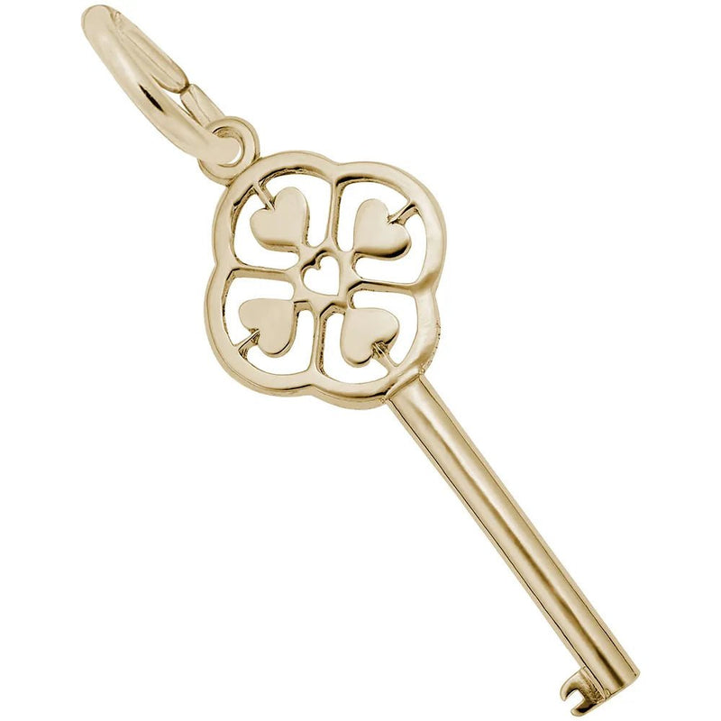 Rembrandt Charms - Key to My Heart Charm - 8408 Rembrandt Charms Charm Birmingham Jewelry 