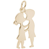 Rembrandt Charms - Kissing Couple Charm - 3263 Rembrandt Charms Charm Birmingham Jewelry 