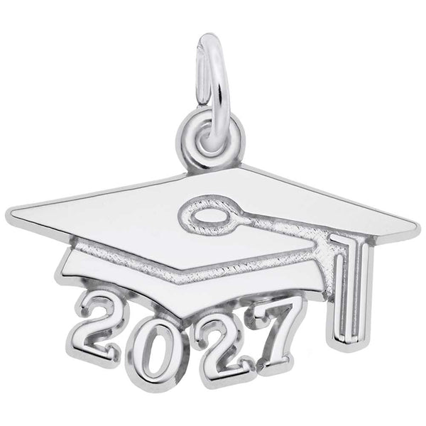 Rembrandt Charms - LARGE GRAD CAP 2027 - 6927 Rembrandt Charms Charm Birmingham Jewelry 