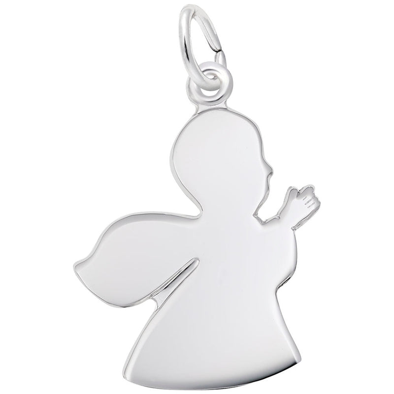 Rembrandt Charms - Large Guardian Angel Charm - 3054 Rembrandt Charms Charm Birmingham Jewelry 