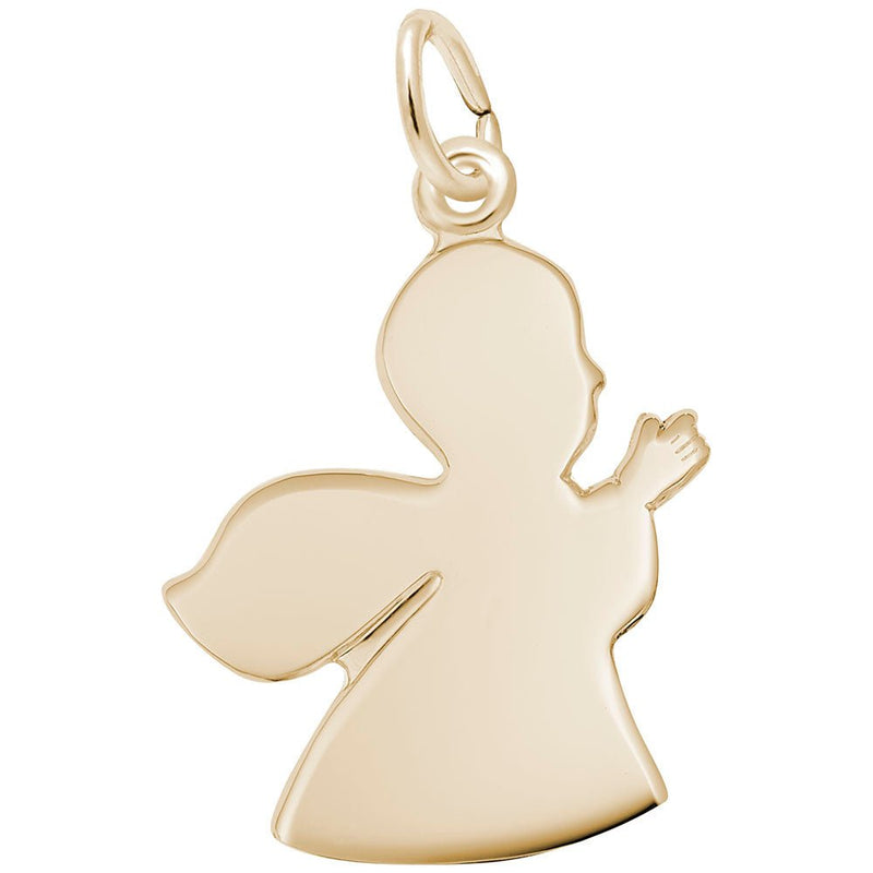 Rembrandt Charms - Large Guardian Angel Charm - 3054 Rembrandt Charms Charm Birmingham Jewelry 