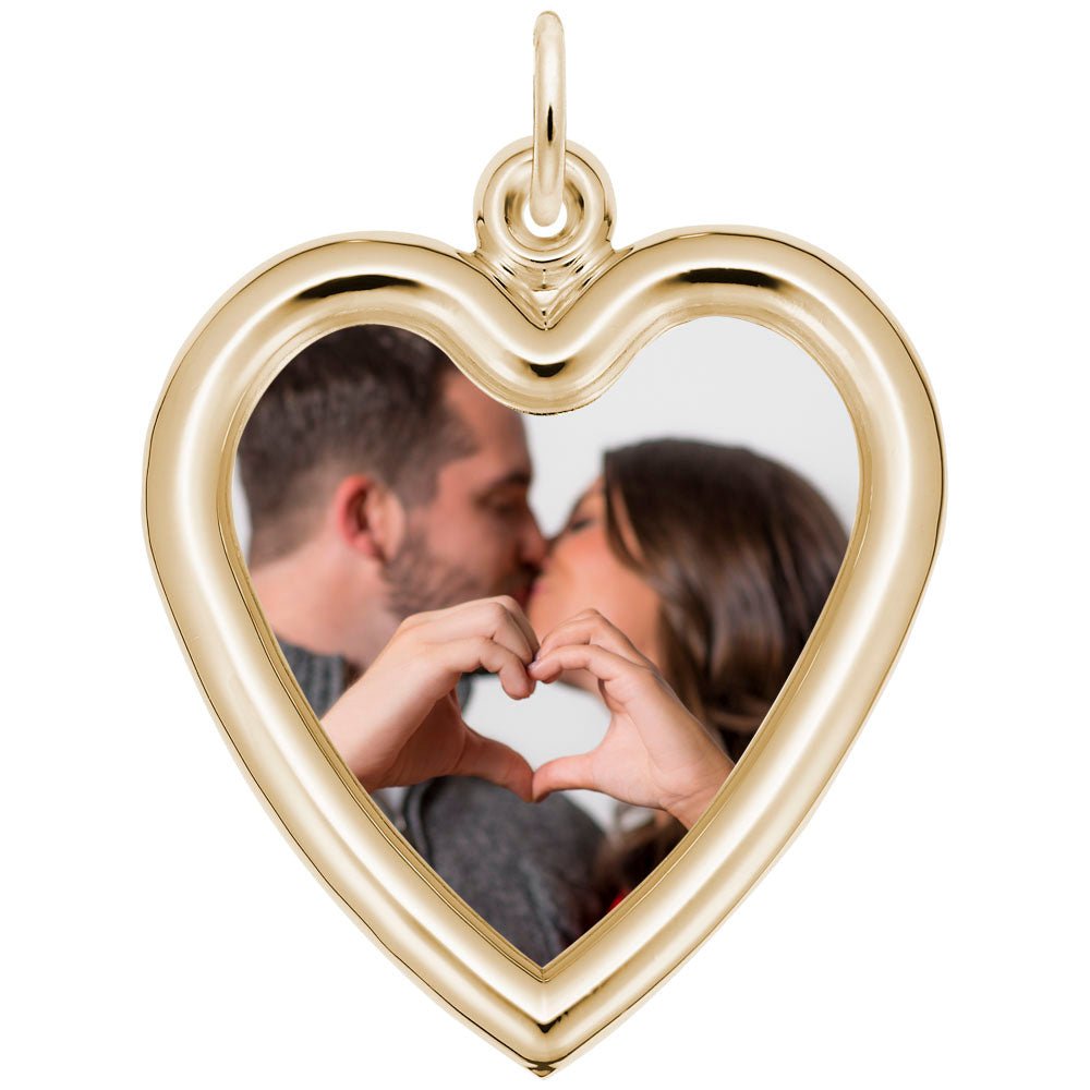 Rembrandt Charms - Large Heart Photoart Charm - 8626 Rembrandt Charms Charm Birmingham Jewelry 