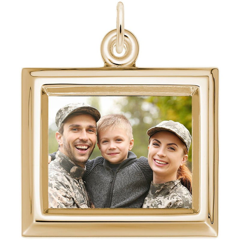 Rembrandt Charms - Large Horizontal Rectangle Photoart Charm - 8624 Rembrandt Charms Charm Birmingham Jewelry 