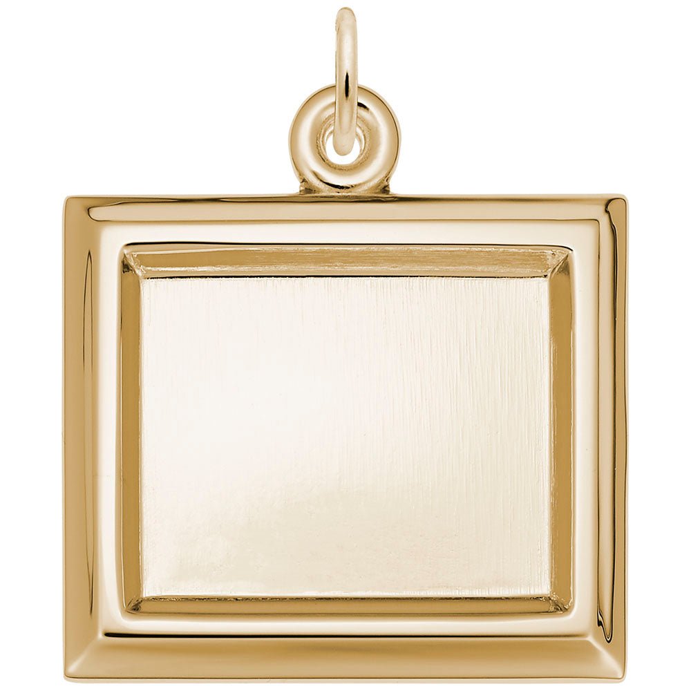 Rembrandt Charms - Large Horizontal Rectangle Photoart Charm - 8624 Rembrandt Charms Charm Birmingham Jewelry 