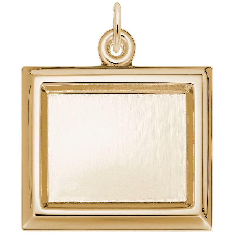 Rembrandt Charms - Large Horizontal Rectangle Photoart Charm - 8624 Rembrandt Charms Charm Birmingham Jewelry 