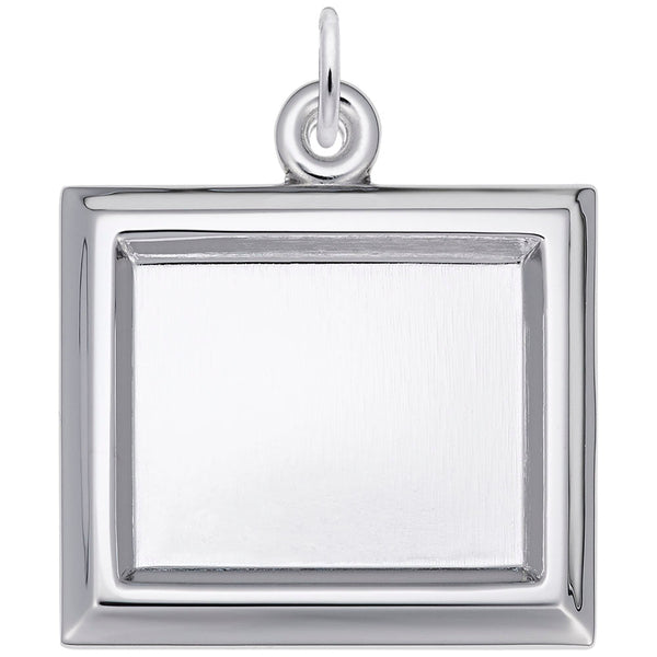 Rembrandt Charms - Large Horizontal Rectangle Photoart Charm - 8624 Rembrandt Charms Charm Birmingham Jewelry 