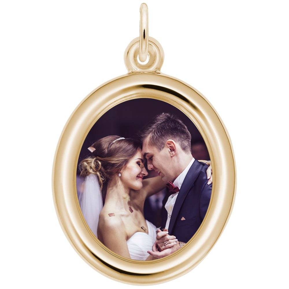 Rembrandt Charms - Large Oval Photoart Charm - 8625 Rembrandt Charms Charm Birmingham Jewelry 