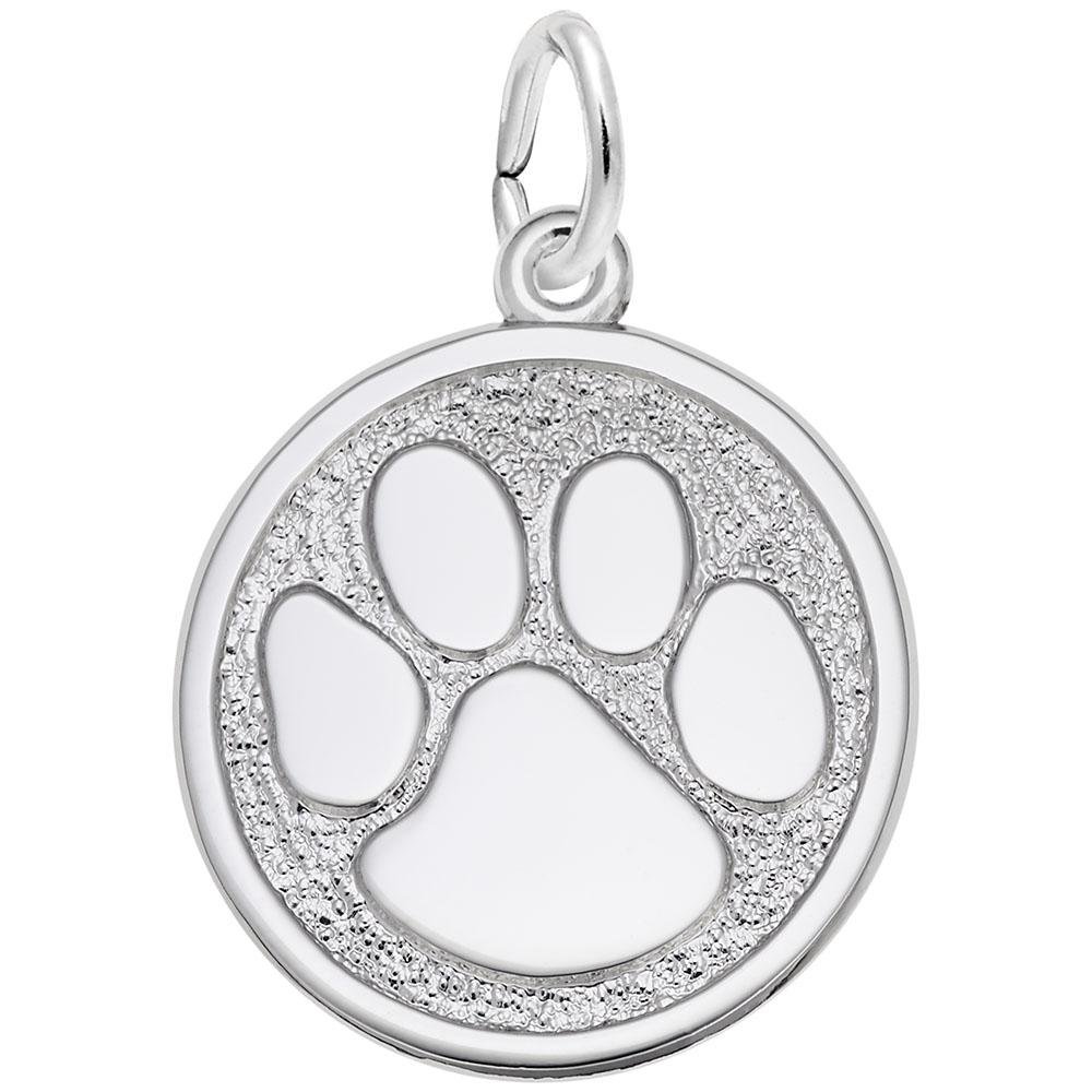 Rembrandt Charms - Large Paw Print Charm - 5663 Rembrandt Charms Charm Birmingham Jewelry 