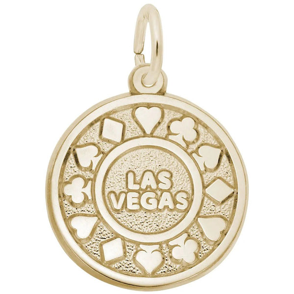 Rembrandt Charms - Las Vegas Chip Disc Charm - 2651 Rembrandt Charms Charm Birmingham Jewelry 