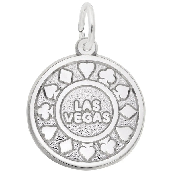 Rembrandt Charms - Las Vegas Chip Disc Charm - 2651 Rembrandt Charms Charm Birmingham Jewelry 