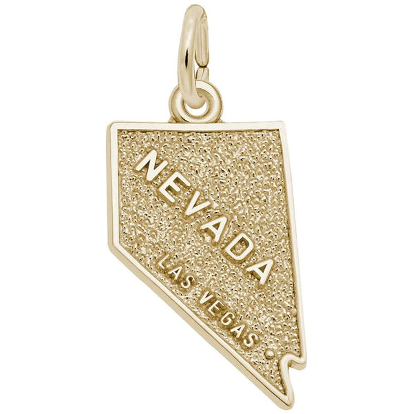 Rembrandt Charms - Las Vegas Nevada Map Charm - 4448 Rembrandt Charms Charm Birmingham Jewelry 