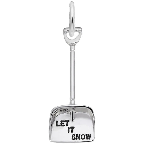 Rembrandt Charms - Let It Snow Shovel Charm - 3433 Rembrandt Charms Charm Birmingham Jewelry 
