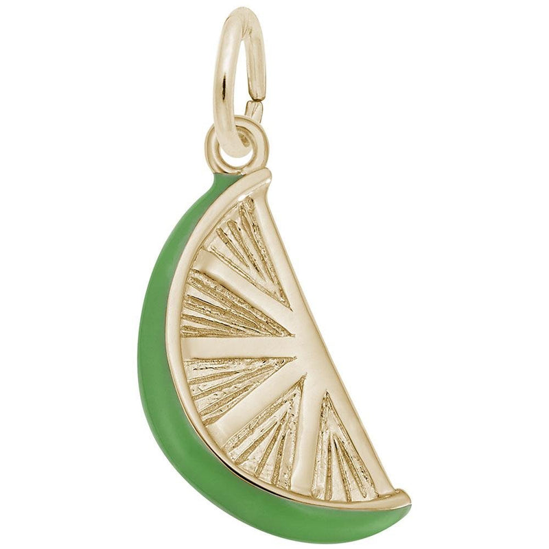 Rembrandt Charms - Lime Slice Charm - 1644 Rembrandt Charms Charm Birmingham Jewelry 