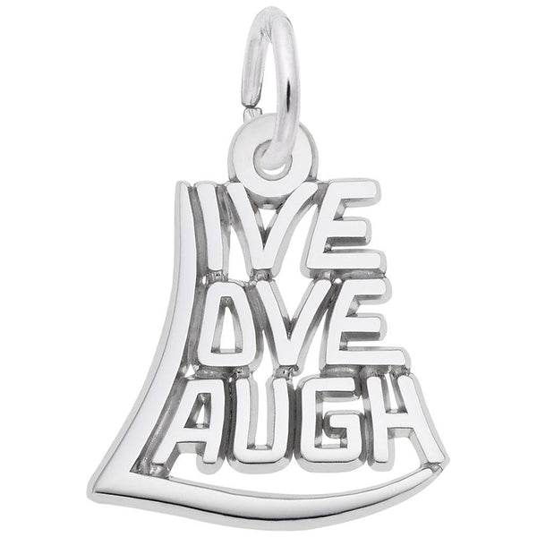 Rembrandt Charms - Live, love, Laugh Charm - 7837 Rembrandt Charms Charm Birmingham Jewelry 