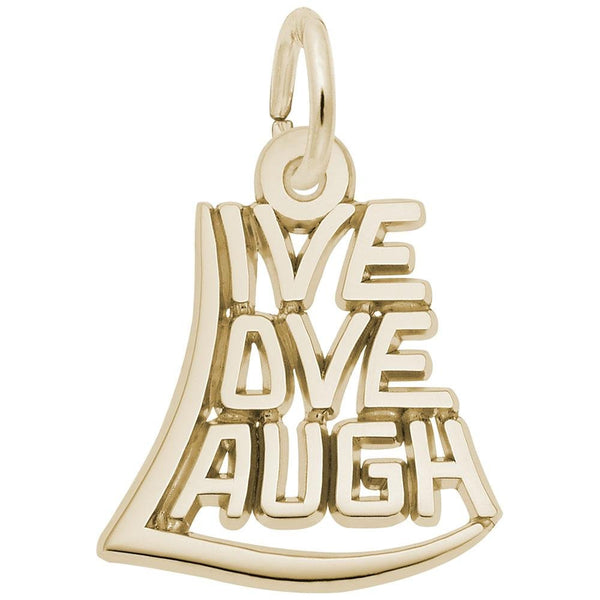 Rembrandt Charms - Live, love, Laugh Charm - 7837 Rembrandt Charms Charm Birmingham Jewelry 