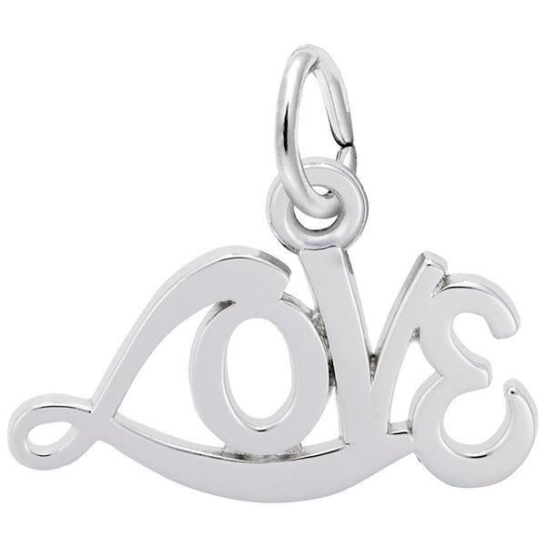 Rembrandt Charms - Love Script Charm - 2634 Rembrandt Charms Charm Birmingham Jewelry 