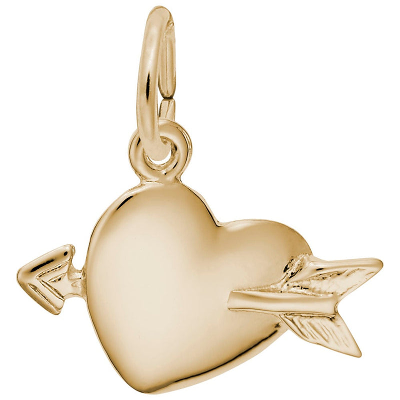 Rembrandt Charms - Love Struck Heart Charm - 4510 Rembrandt Charms Charm Birmingham Jewelry 