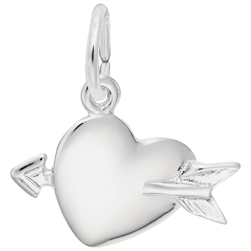 Rembrandt Charms - Love Struck Heart Charm - 4510 Rembrandt Charms Charm Birmingham Jewelry 