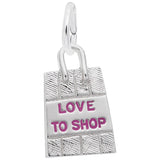 Rembrandt Charms - Love to Shop Bag Charm - 8425 Rembrandt Charms Charm Birmingham Jewelry 