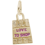 Rembrandt Charms - Love to Shop Bag Charm - 8425 Rembrandt Charms Charm Birmingham Jewelry 