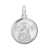 Rembrandt Charms - Madonna & Child Disc Charm - 4436 Rembrandt Charms Charm Birmingham Jewelry 