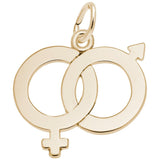 Rembrandt Charms - Male & Female Symbol Charm - 2356 Rembrandt Charms Charm Birmingham Jewelry 