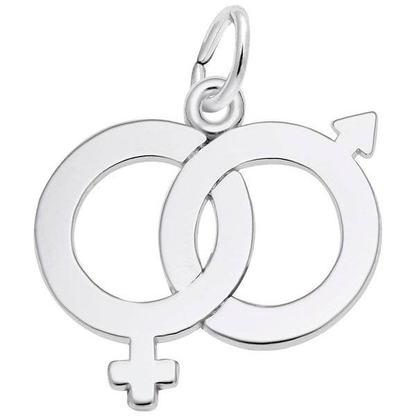 Rembrandt Charms - Male & Female Symbol Charm - 2356 Rembrandt Charms Charm Birmingham Jewelry 