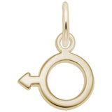 Rembrandt Charms - Male Symbol Charm - 5487 Rembrandt Charms Charm Birmingham Jewelry 