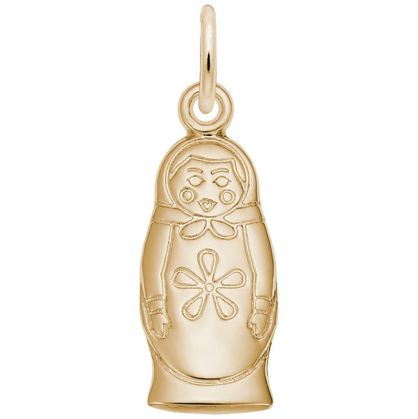 Rembrandt Charms - Matryoshka Doll Flat Back Charm - 8430 Rembrandt Charms Charm Birmingham Jewelry 