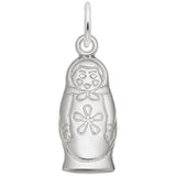 Rembrandt Charms - Matryoshka Doll Flat Back Charm - 8430 Rembrandt Charms Charm Birmingham Jewelry 