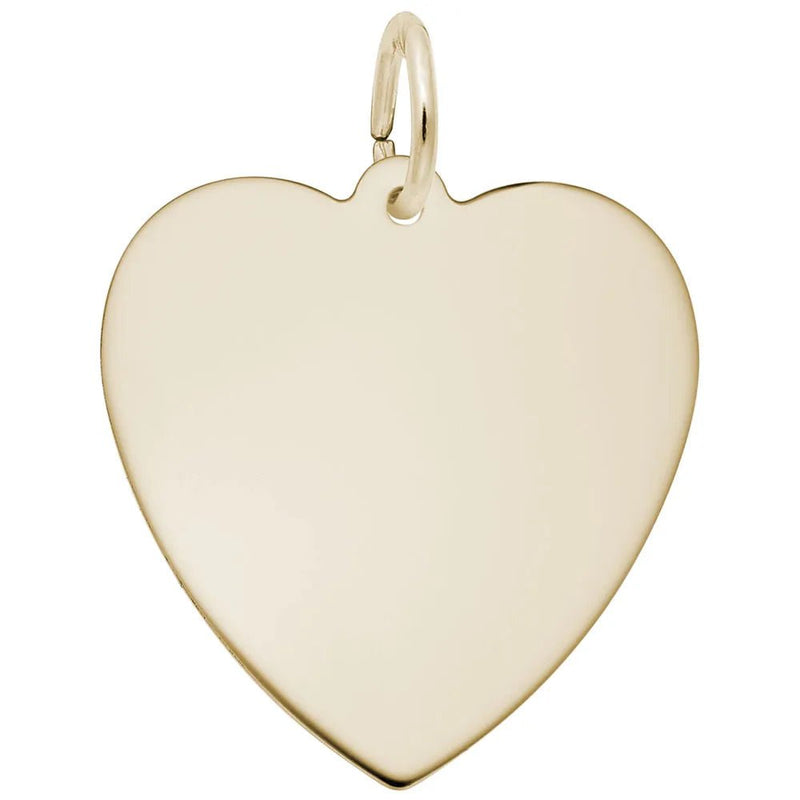 Rembrandt Charms - Medium Classic Heart Charm - 4769 Rembrandt Charms Charm Birmingham Jewelry 