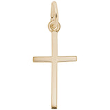 Rembrandt Charms - Medium Thin Cross Charm - 4920 Rembrandt Charms Charm Birmingham Jewelry 