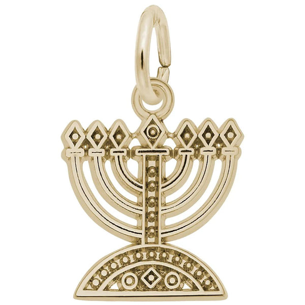 Rembrandt Charms - Menorah Charm - 334 Rembrandt Charms Charm Birmingham Jewelry 