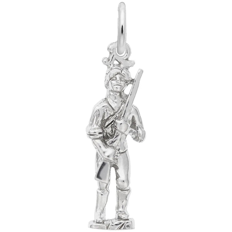 Rembrandt Charms - Minute Man Charm - 2953 Rembrandt Charms Charm Birmingham Jewelry 