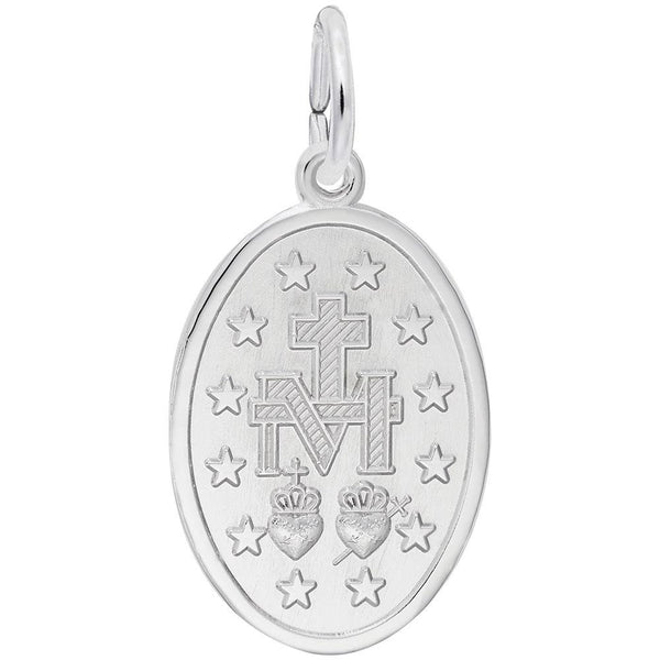 Rembrandt Charms - Miraculous Medal Charm - 3432 Rembrandt Charms Charm Birmingham Jewelry 