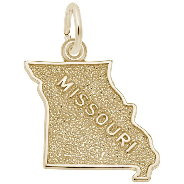 Rembrandt Charms - Missouri Map Charm - 3581 Rembrandt Charms Charm Birmingham Jewelry 