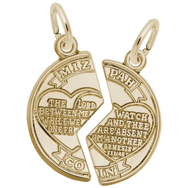 Rembrandt Charms - Mizpah Charm - 6067 Rembrandt Charms Charm Birmingham Jewelry 