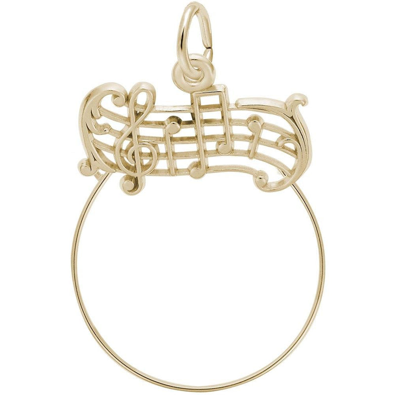 Rembrandt Charms - Music Staff Charm Holder - 0263 Rembrandt Charms Charm Birmingham Jewelry 