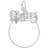 Rembrandt Charms - Music Staff Charm Holder - 0263 Rembrandt Charms Charm Birmingham Jewelry 