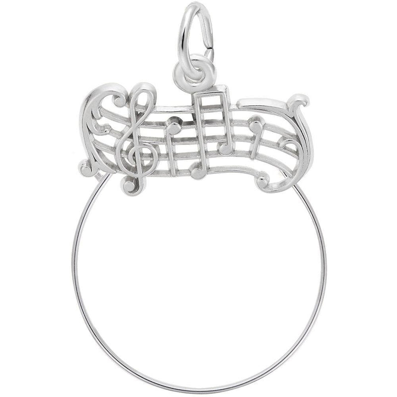 Rembrandt Charms - Music Staff Charm Holder - 0263 Rembrandt Charms Charm Birmingham Jewelry 