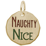 Rembrandt Charms - Naughty Nice Tag Charm - 1638 Rembrandt Charms Charm Birmingham Jewelry 