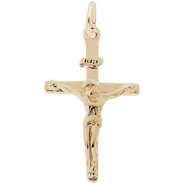 Rembrandt Charms - New Crucifix Cross Charm - 4937 Rembrandt Charms Charm Birmingham Jewelry 